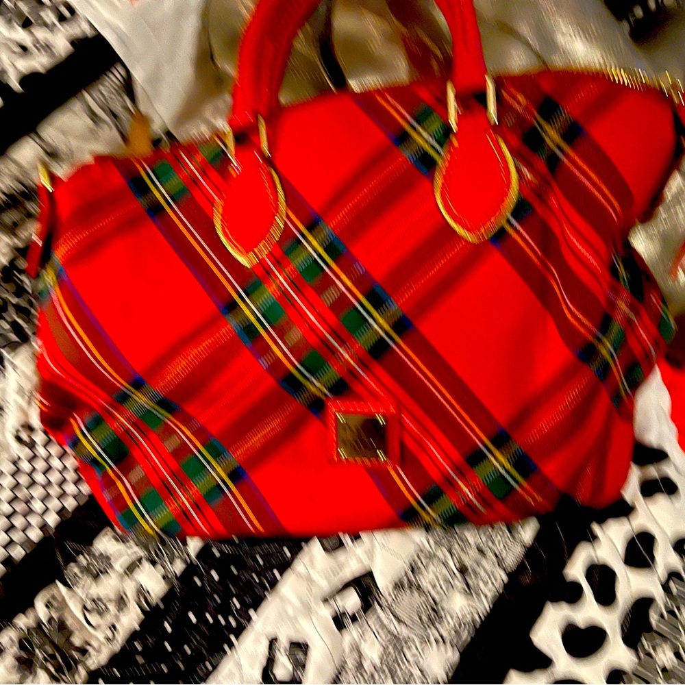 Red Plaid Christmas purse
